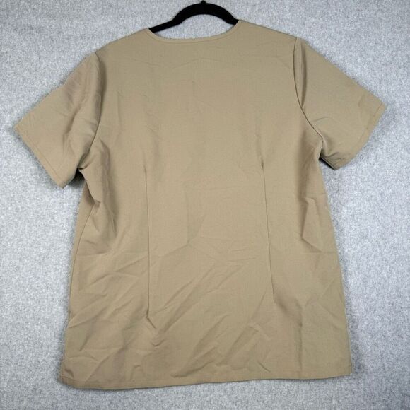 Figs technical collection scrub top v neck womens Large tan beige healthcare nur - Picture 6 of 7